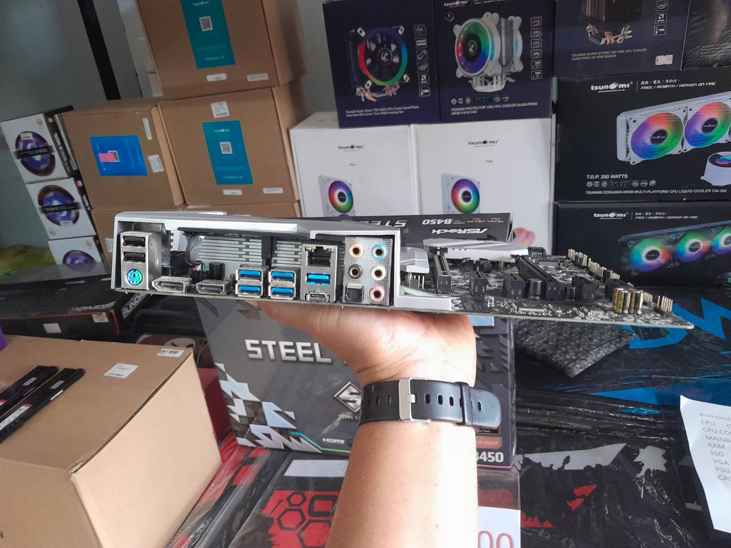 (* มือ2) MAINBOARD (เมนบอร์ด) ASROCK B450 STEEL LEGEND (DDR4) (SOCKET AM4) (ATX)
