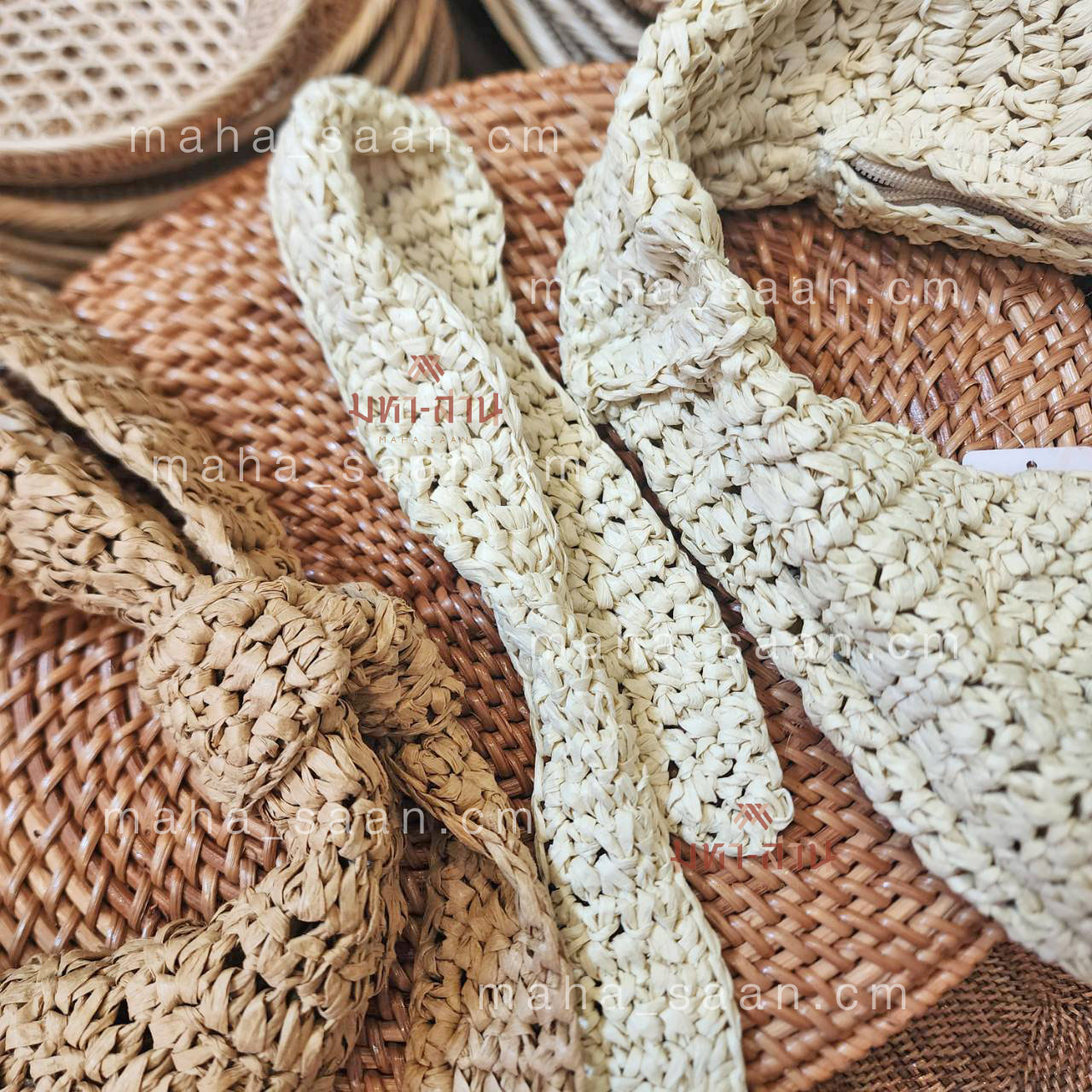 กระเป๋าคล้องแขนสาน สีเรียบ แฟชั่นเกาหลี สไตล์มินิมอล 🥖