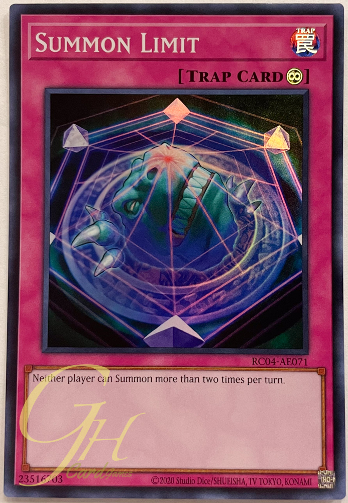 Yugioh [RC04-AE071] Summon Limit (Super Rare)