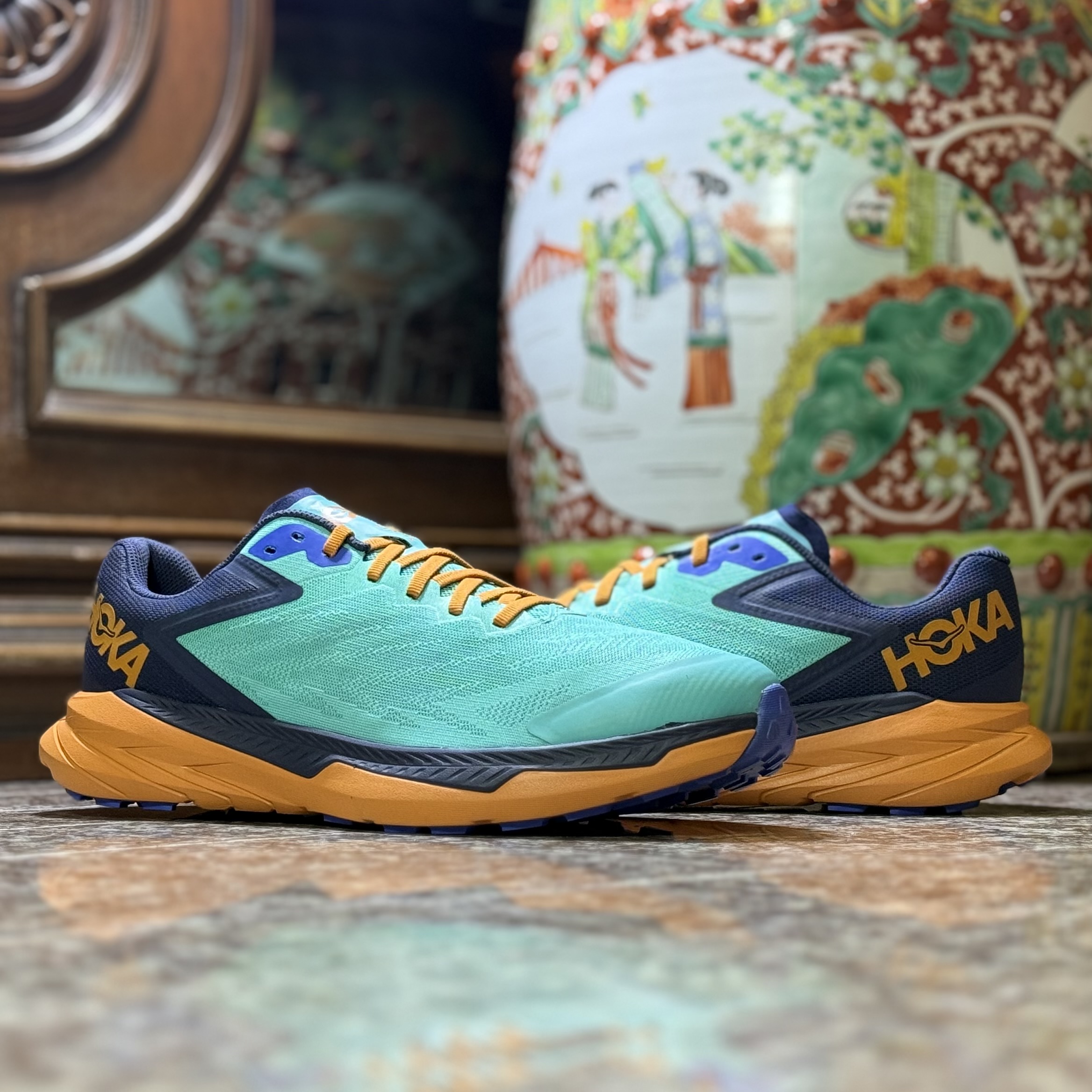 รองเท้าวิ่งเทรล HOKA Zinal ‘ATLANTIS’ (M11US)