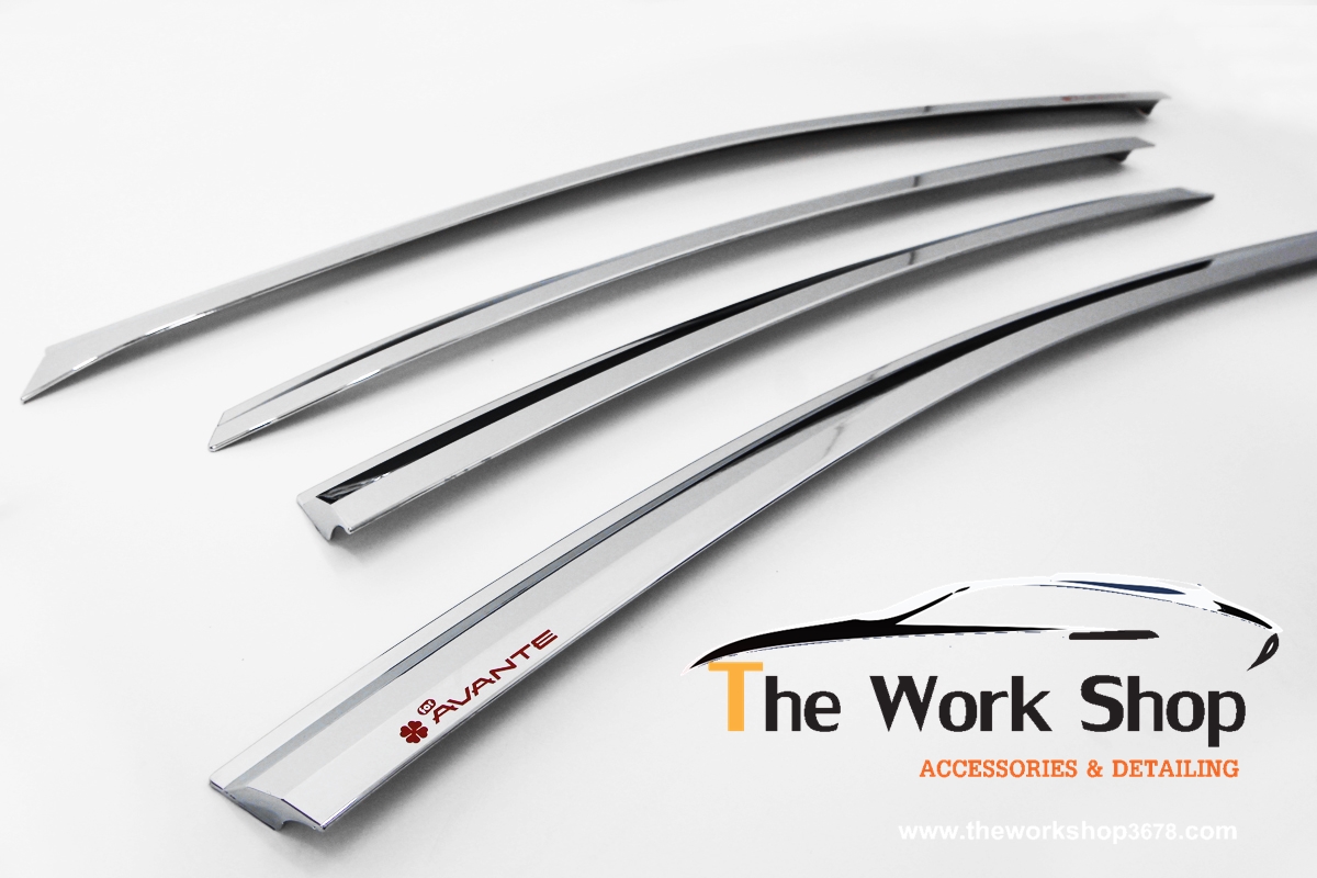 Chrome Door Visor for Elantra ( กันสาดโครเมี่ยม )