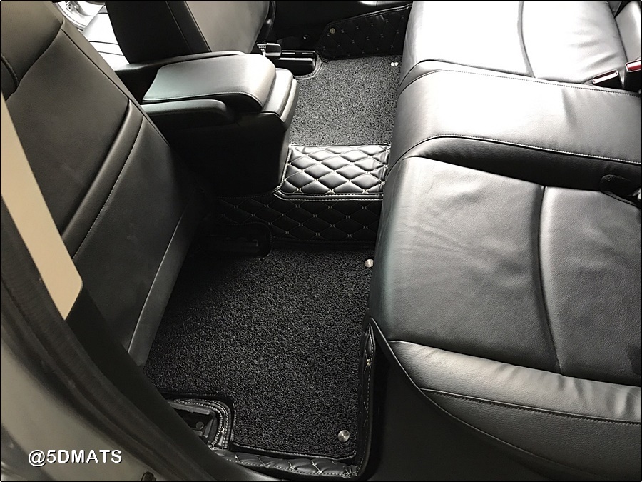 พรมปูพื้นรถยนต์ 7D HONDA JAZZ GE 2008-13 พรม7D QJ VIP เสริมใยดักฝุ่น หนาพิเศษ รวมแผ่นท้าย ปิดเบาะ เต็มคัน