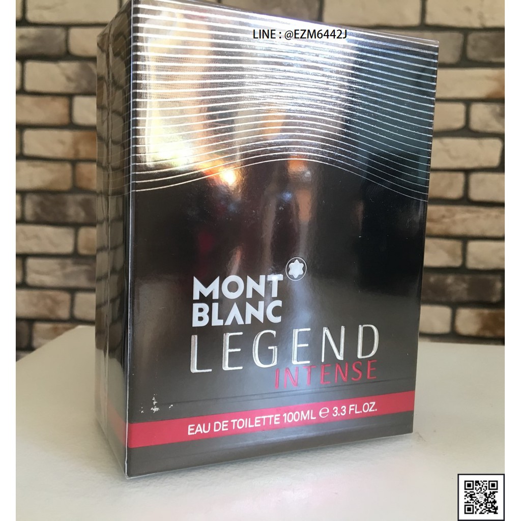 น้ำหอมแท้ MONT BLANC LEGEND INTENSE EDT FOR MEN EAU DE TOILETTE SPRAY 100 ML ของใหม่ กล่องขายซีล เหมือนกับห้าง