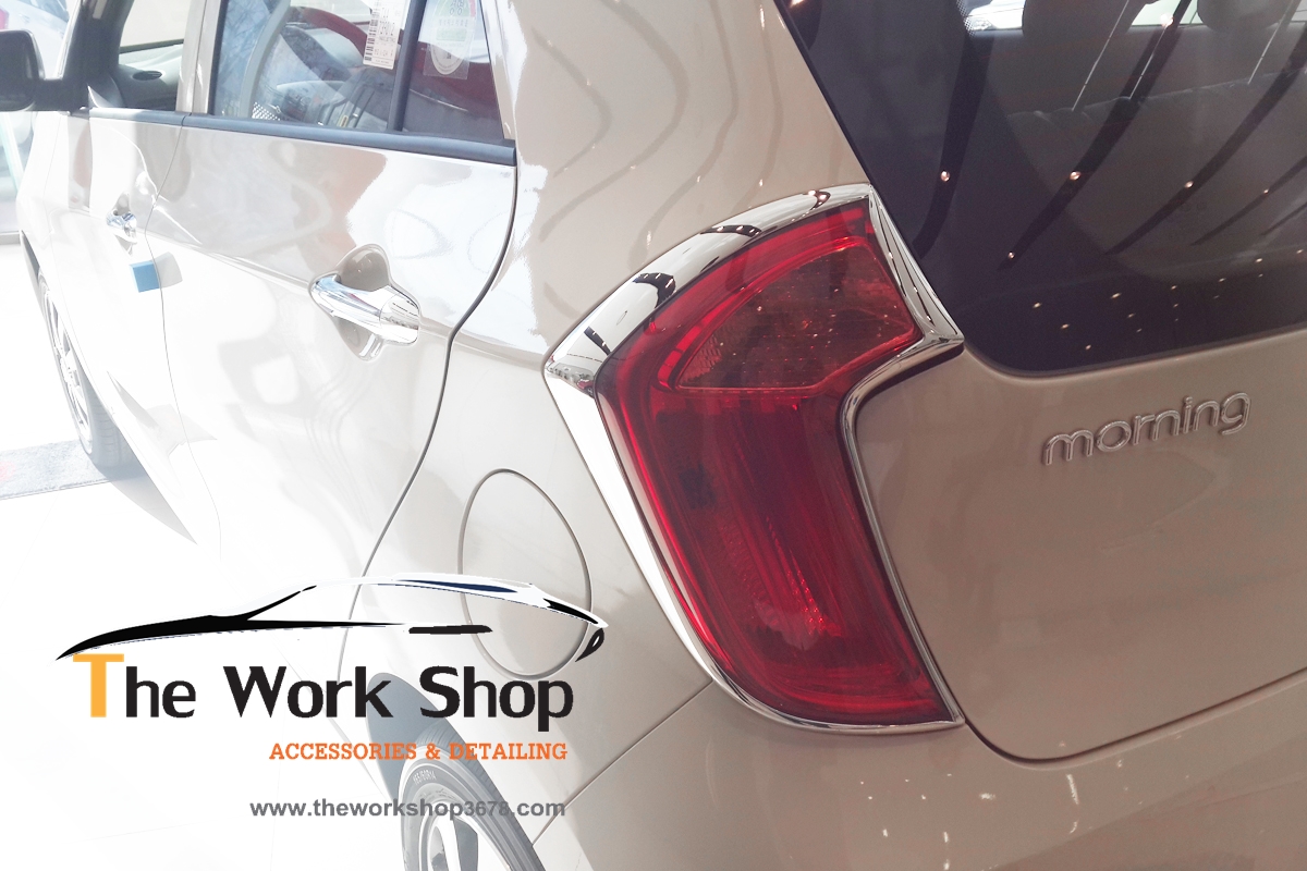 Rear Lamp Garnish / Chrome Rear Lamp Cover for Picanto ( โครเมี่ยมแต่งไฟท้าย )