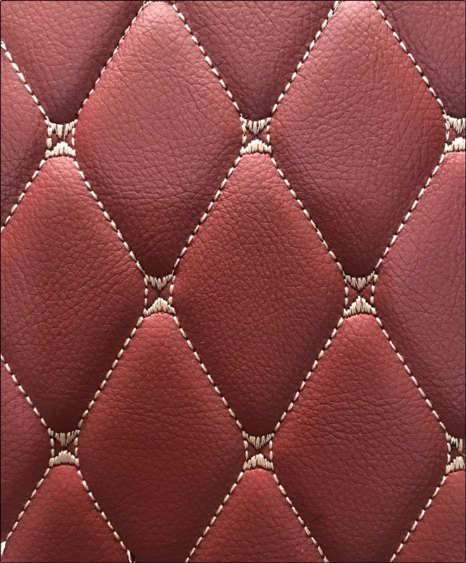 พรมปูพื้นรถยนต์ 6D MAZDA 3 4Dr. (ปี2011-14) พรม6D QJ VIP หนาพิเศษ สีไวน์แดง รวมแผ่นท้าย เต็มคัน 4ชิ้น