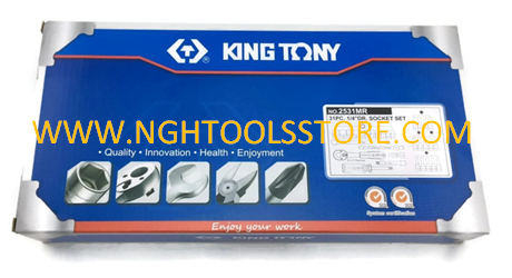 ชุดลูกบ๊อก ขนาด 1/4 รุ่น 2531MR ยี่ห้อ KING TONY
