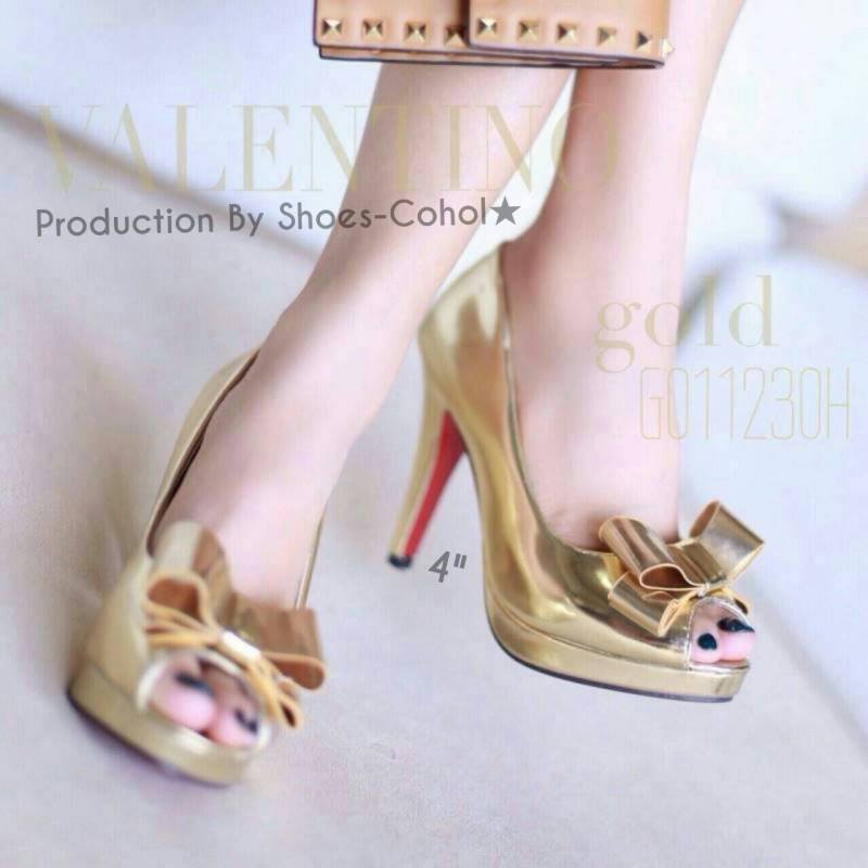 รองเท้าคัชชู หนังปรอท