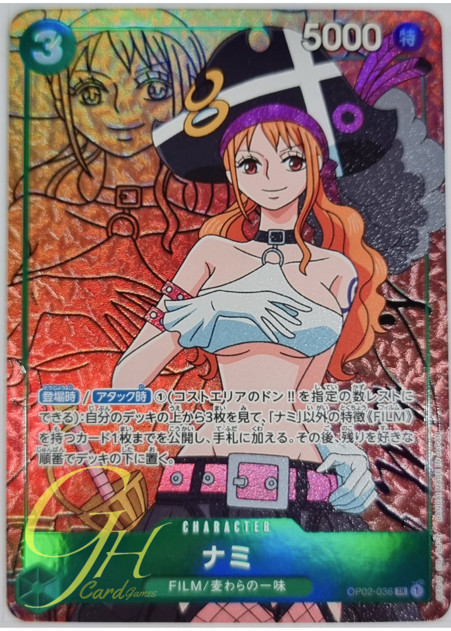 One Piece Card Game [OP02-036] Nami (Super Rare PA)