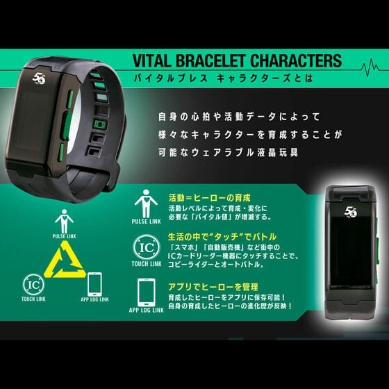 Vital Bracelet Characters – Kamen Rider 50th Edition