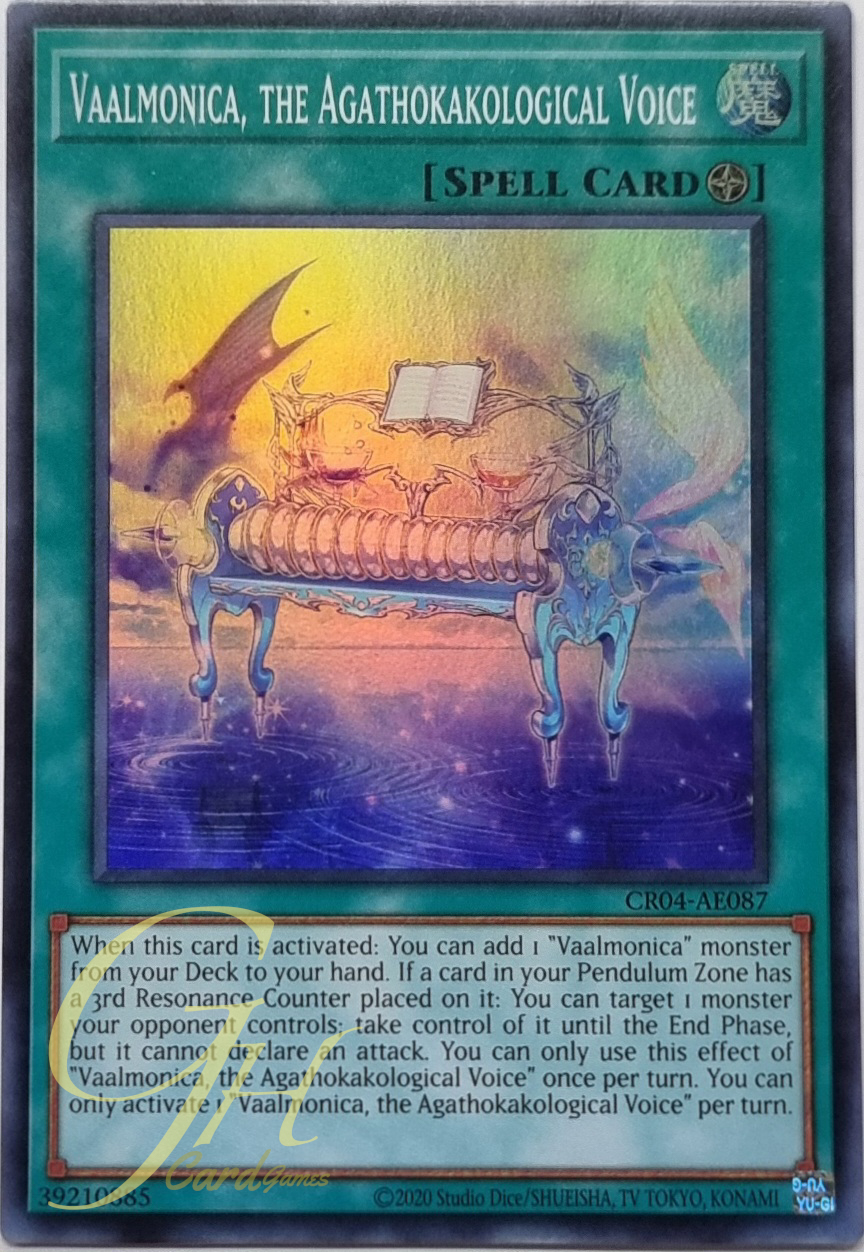 Yugioh [CR04-AE087] Vaalmonica, the Agathokakological Voice (Super Rare)