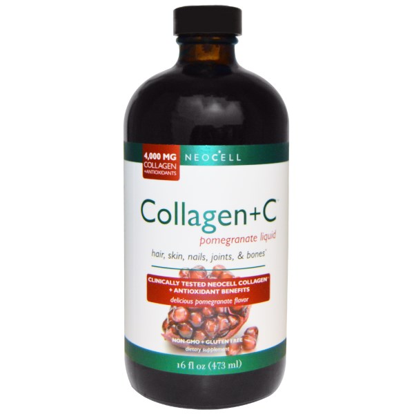 Neocell, Collagen+C, Pomegranate Liquid, 16 fl oz (473 ml)