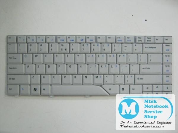 MT02765 คีย์บอร์ดโน๊ตบุ๊ค Acer Aspire 4520,4530, 4720 Notebook Keyboard (สีเทา สินค้าใหม่ แป้นพิมพ์ English) 1