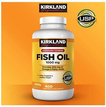 Kirkland Signature Fish Oil 1000 mg, 400 Softgels