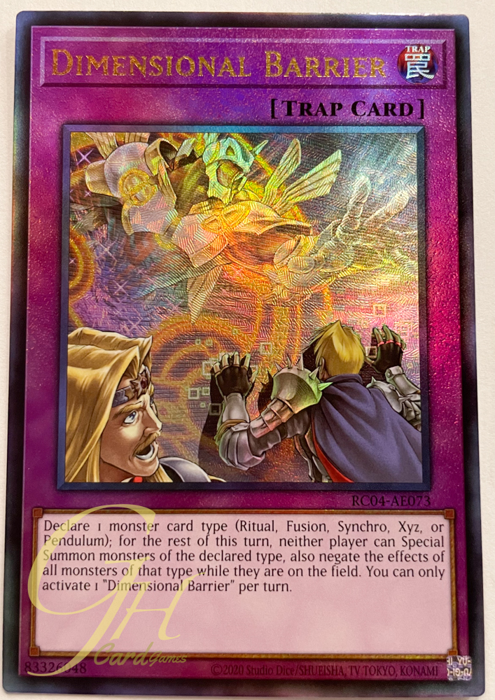Yugioh [RC04-AE073] Dimensional Barrier (Ultimate Rare)