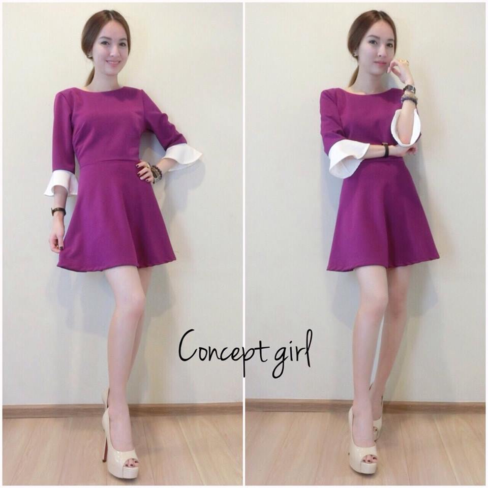 เดรสกระโปรงทรงย้วย