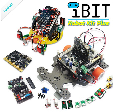 ชุดเรียนรู้หุ่นยนต์อัตโนมัติด้วยแผงวงจร micro:bit รุ่น iBIT Robot Kit Plus