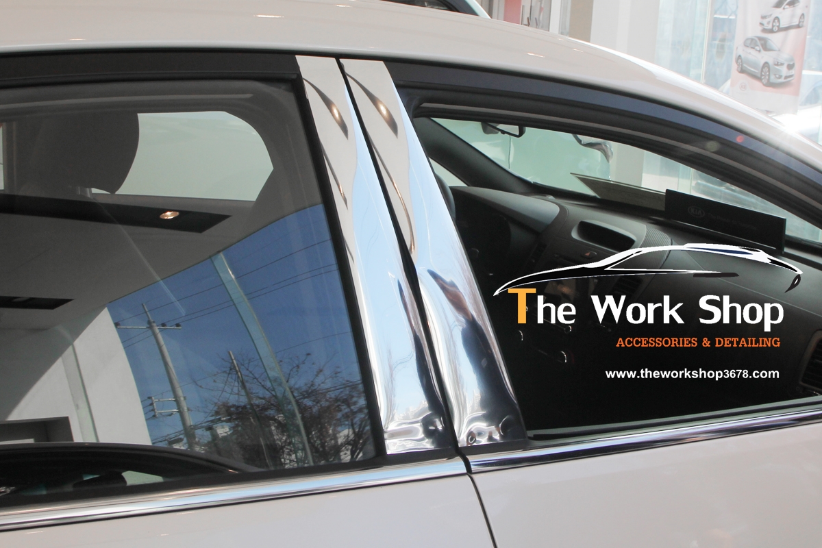 B Pillar Molding / PVC Pillar Molding for Picanto ( ชุดโครเมี่ยมแต่งที่คั่นกระจก )