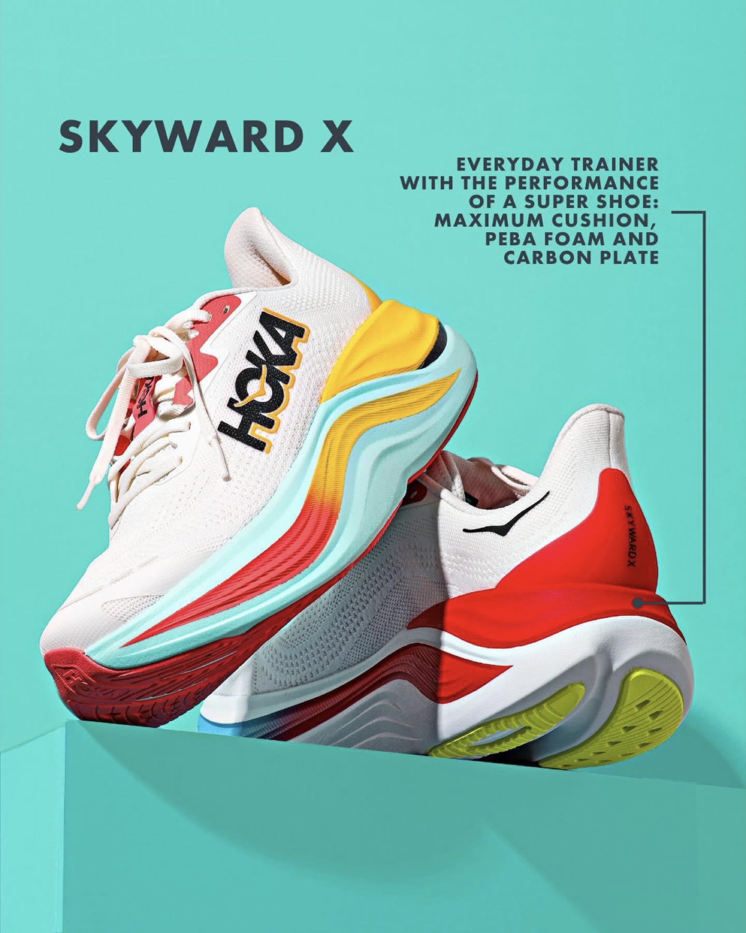 รองเท้าวิ่ง HOKA Skyward X Women #มือ2 (W8.5US)