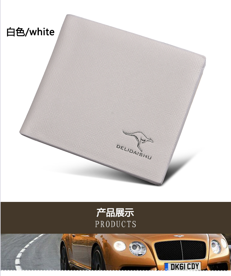 ฮันเชาง่ายกระเป๋าสตางค์กระเป๋าสตางค์ชายส่วนบาง (สีเทา (TOOLII จิงโจ้))
