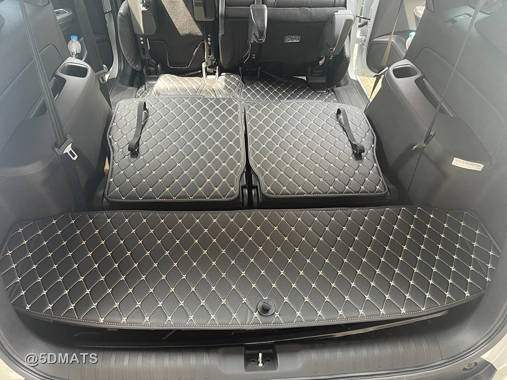 พรมปูพื้นรถยนต์ 6D HONDA BR-V 2023 พรม6D เกรดA เข้ารูป รวมแผ่นท้าย ปิดเบาะ เต็มคัน