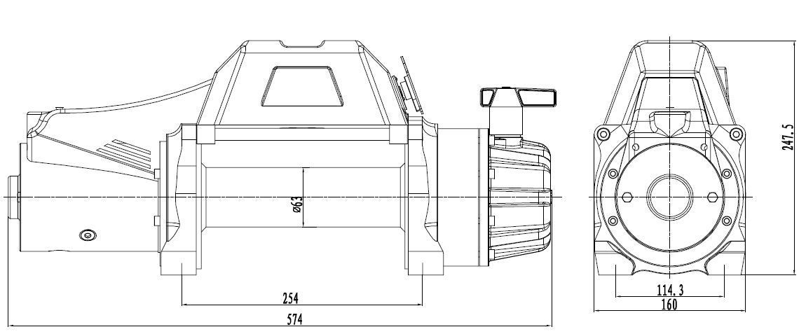 WINCH RUNVA (EWB12500 SYN)