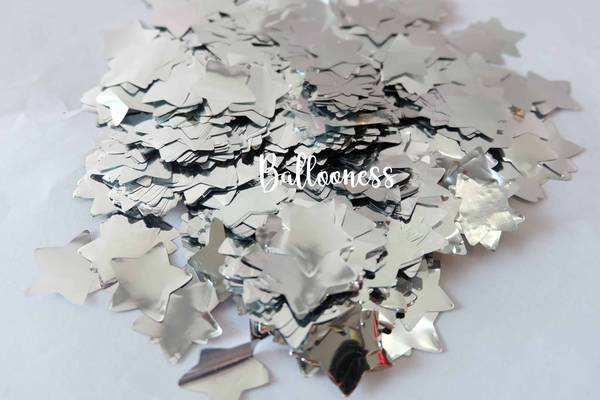 กลิตเตอร์ดาวสีเงิน ขนาด100 กรัม /Sliver Star Confetti 100g.