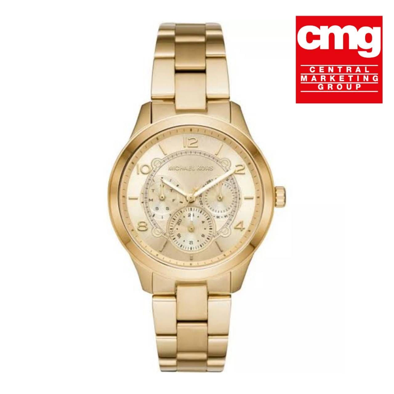 นาฬิกา Michael Kors Runway Gold Dial Ladies Watch MK6588 Size 38 mm (ประกันศูนย์ CMG)