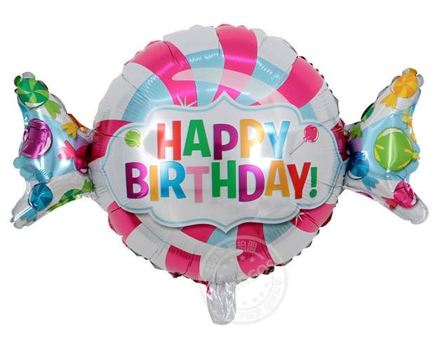 ลูกโป่งฟอย ลายลูกอแคนดี้HBD
