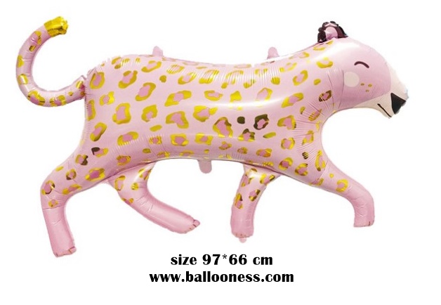 ลูกโป่งเสือสีชมพู / Pink Baby Tiger Foil Balloon
