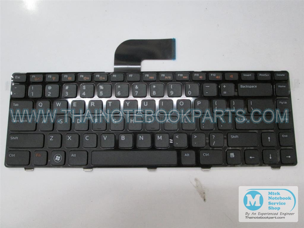 MT05177 คีย์บอร์ดโน้ตบุ๊ค Dell Vostro 1540 1550, Inspiron 14 15 M4110, XPS L502 - NSK-DX0SW Notebook Keyboard (สินค้าใหม่, แป้นพิมพ์อังกฤษ) 1