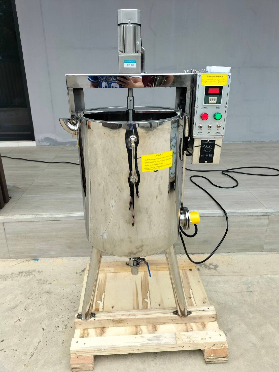 16794 หม้อต้มหม้อกวน 2ชั้น ทำความร้อนได้สูงสุด 100 องศา 50L รุ่น pro OTXY-01