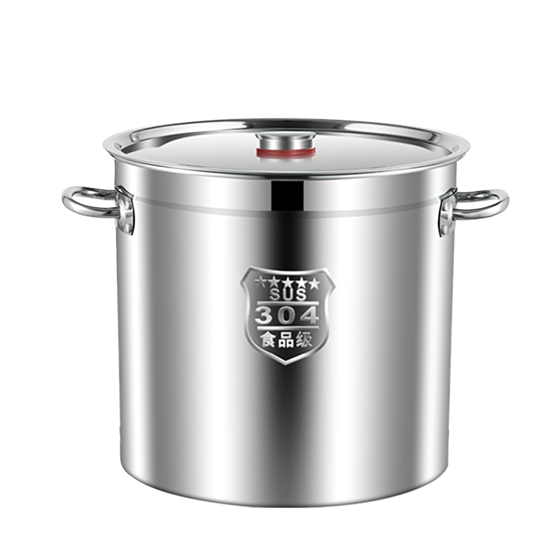 🍲 หม้อต้ม + ฝา สแตนเลส 304 หม้อต้มซุป ถังเก็บน้ำมัน g2steel tank-304