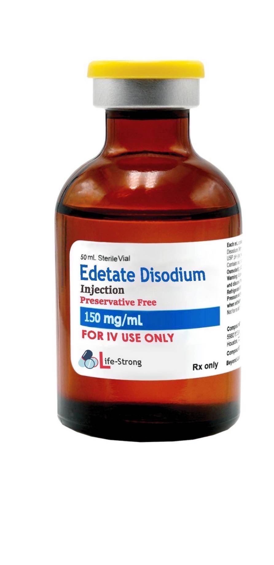 EDETATE DISODIUM INJ. 150mg/ml 50 ml. GERMANY