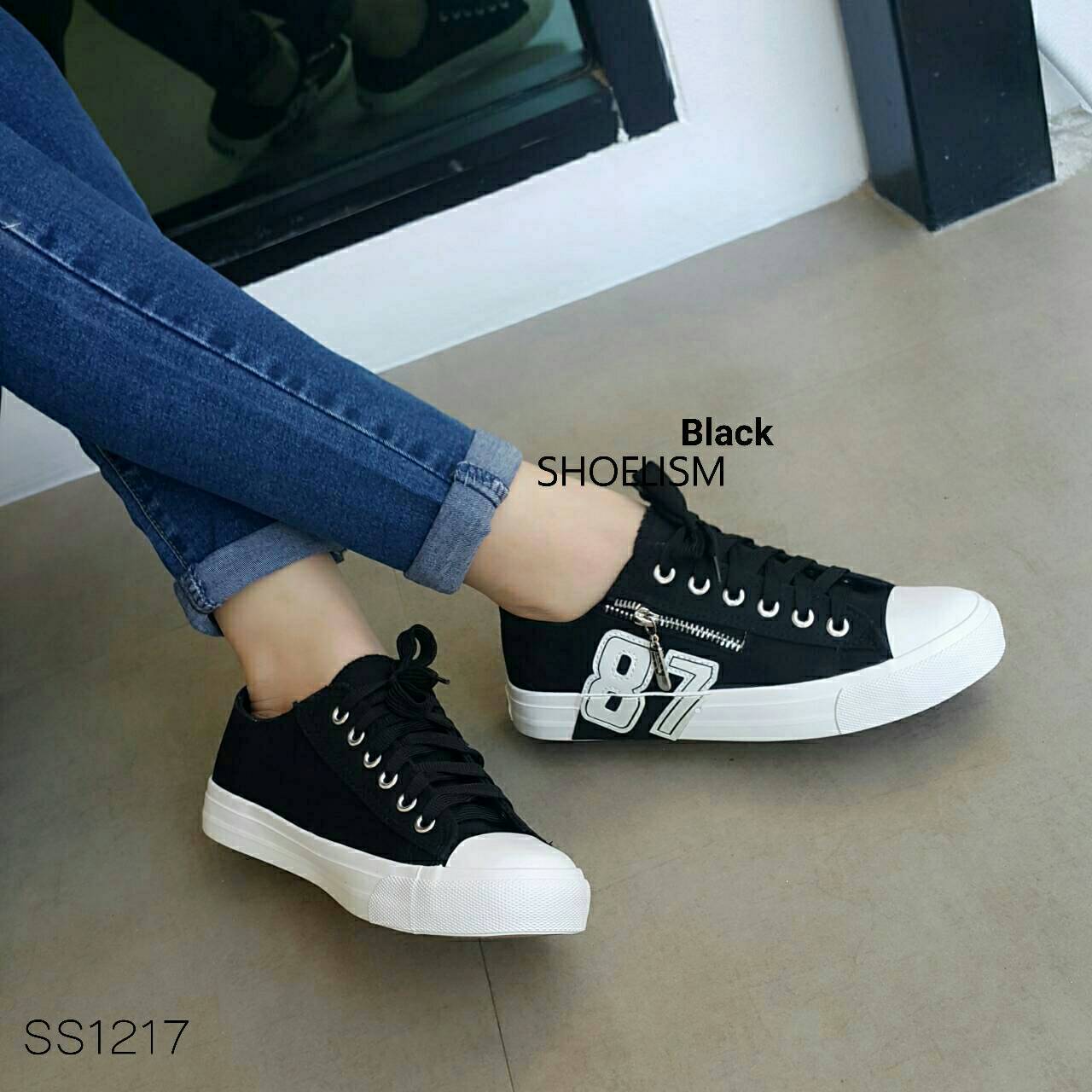 ผ้าใบสไตล์ ใส่ลำลอง มีซิปข้าง