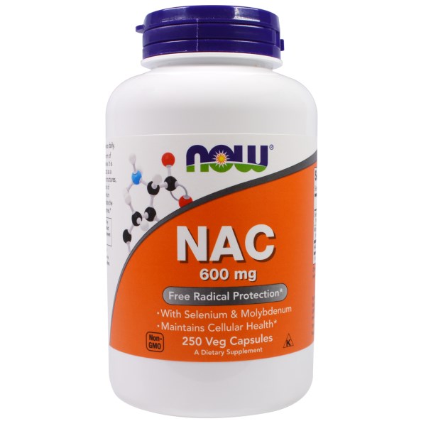Now Foods, NAC, 600 mg, 250 Veg Capsules