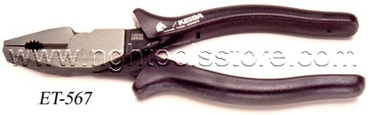 คีมปากจิ้งจก ด้ามดำ ET-507-7" PO KEIBA