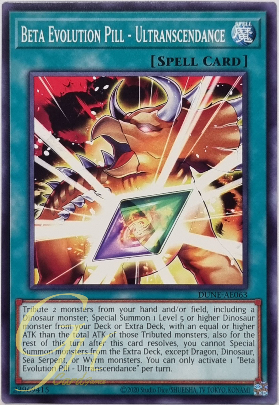 Yugioh [DUNE-AE063] Beta Evolution Pill - Ultranscendance (Common)