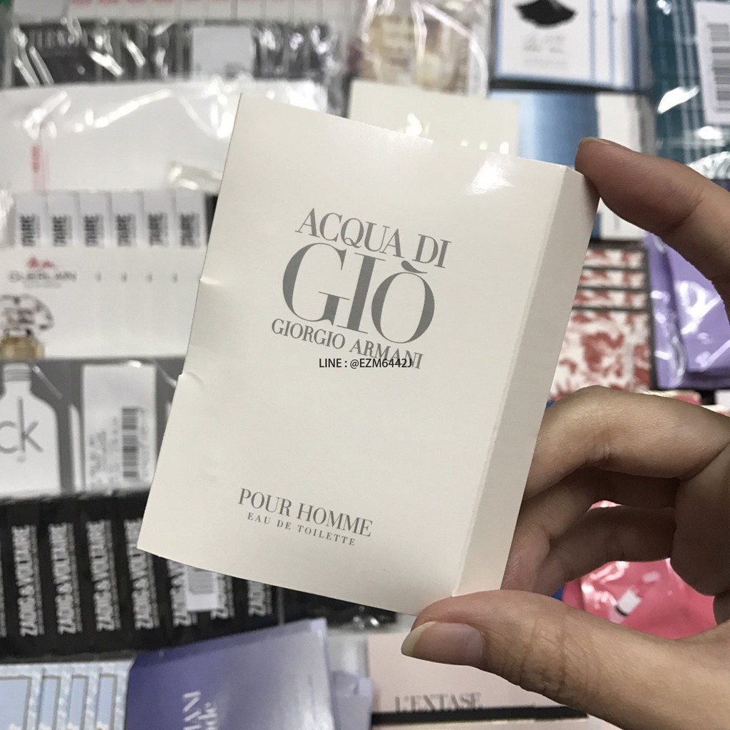 เช็คก่อนสั่ง น้ำหอมแท้ ขนาดทดลอง GIORGIO ARMANI ACQUA DI GIO POUR HOMME FOR MEN EAU DE TOILETTE SPRAY