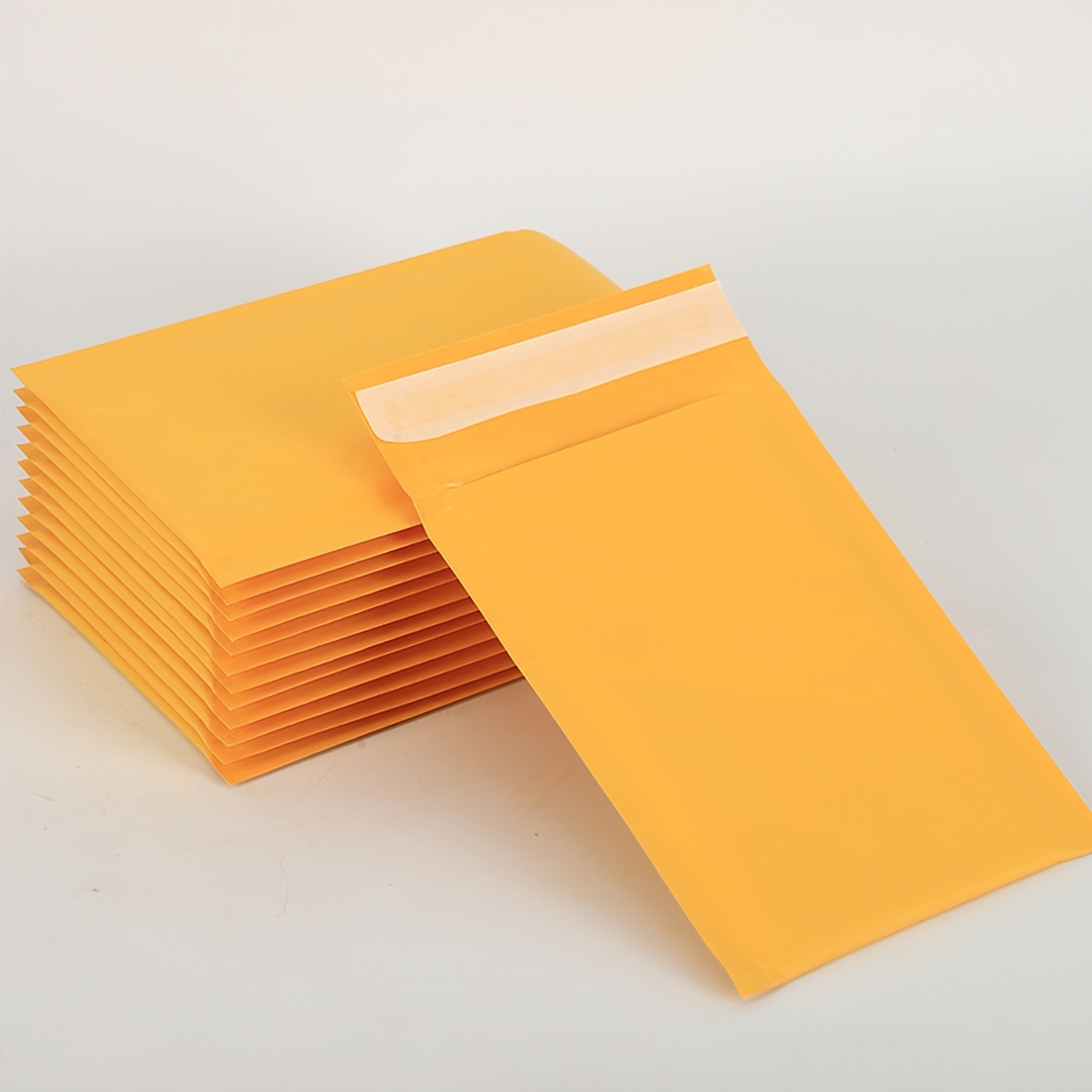 ซองกันกระแทก มีบับเบิ้ลและกาวในตัว กระดาษคราฟท์สีเหลือง bubble#02