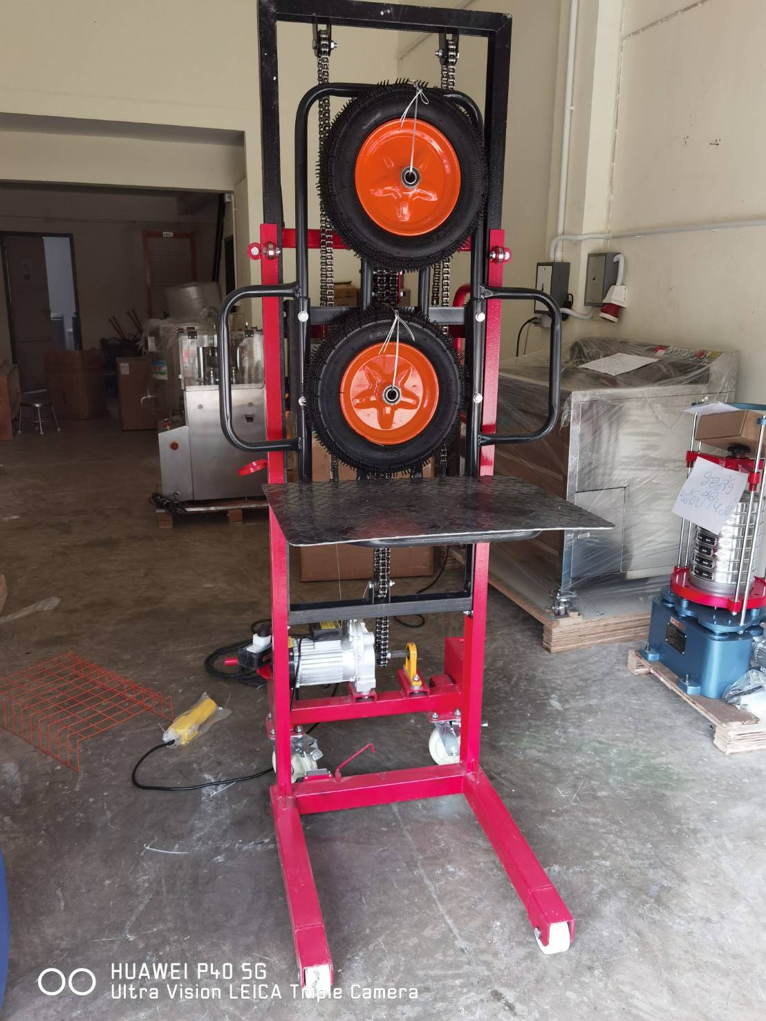 🌈รถเข็นยกของไฟฟ้า เข็นง่ายสะดวก ยกของได้สูงถึง 200 กิโลกรัม ปรับขึ้นลงด้วยระบบไฟฟ้า 1800w Electric Stacker DD1