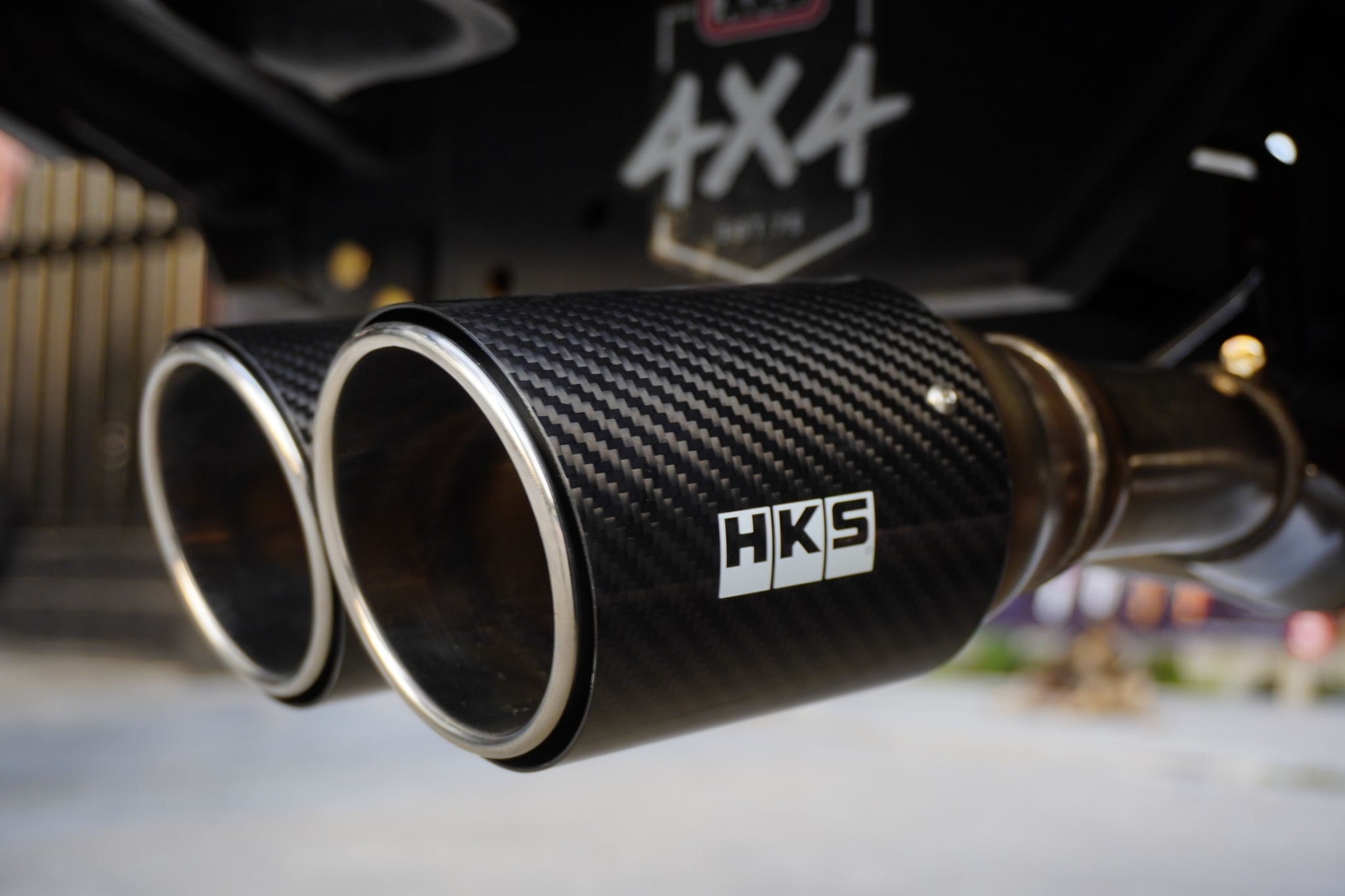 ท่อ HKS จากญี่ปุ่น Side muffler Twin Crb 𝙃𝙆𝙎 𝙇𝙀𝙂𝘼𝙈𝘼𝙓 TOYOTA REVO