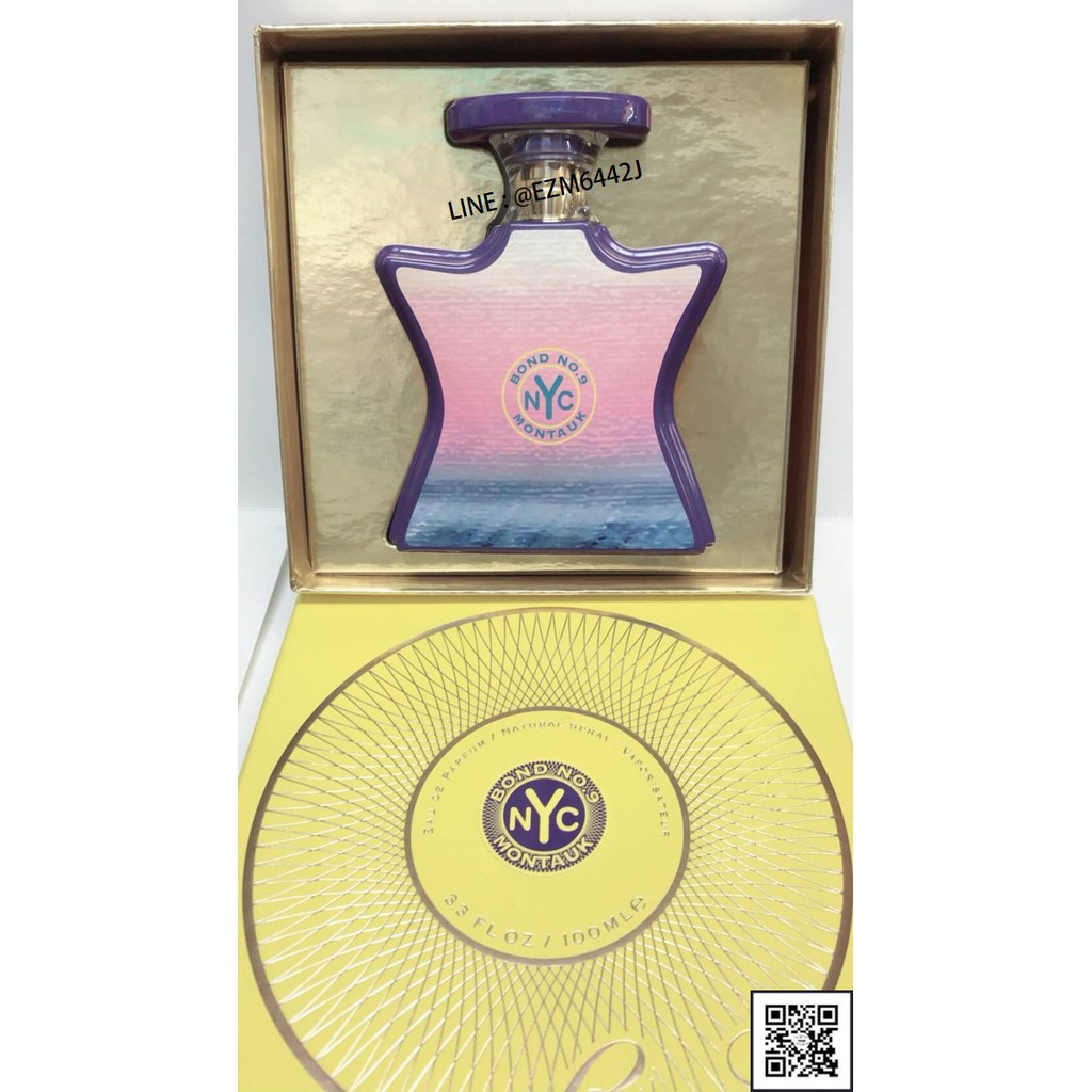 น้ำหอมแท้ BOND NO.9 NEW YORK MONTAUK EAU DE PARFUM SPRAY FOR UNISEX 100 ML ของใหม่ กล่องขาย เหมือนกับห้าง