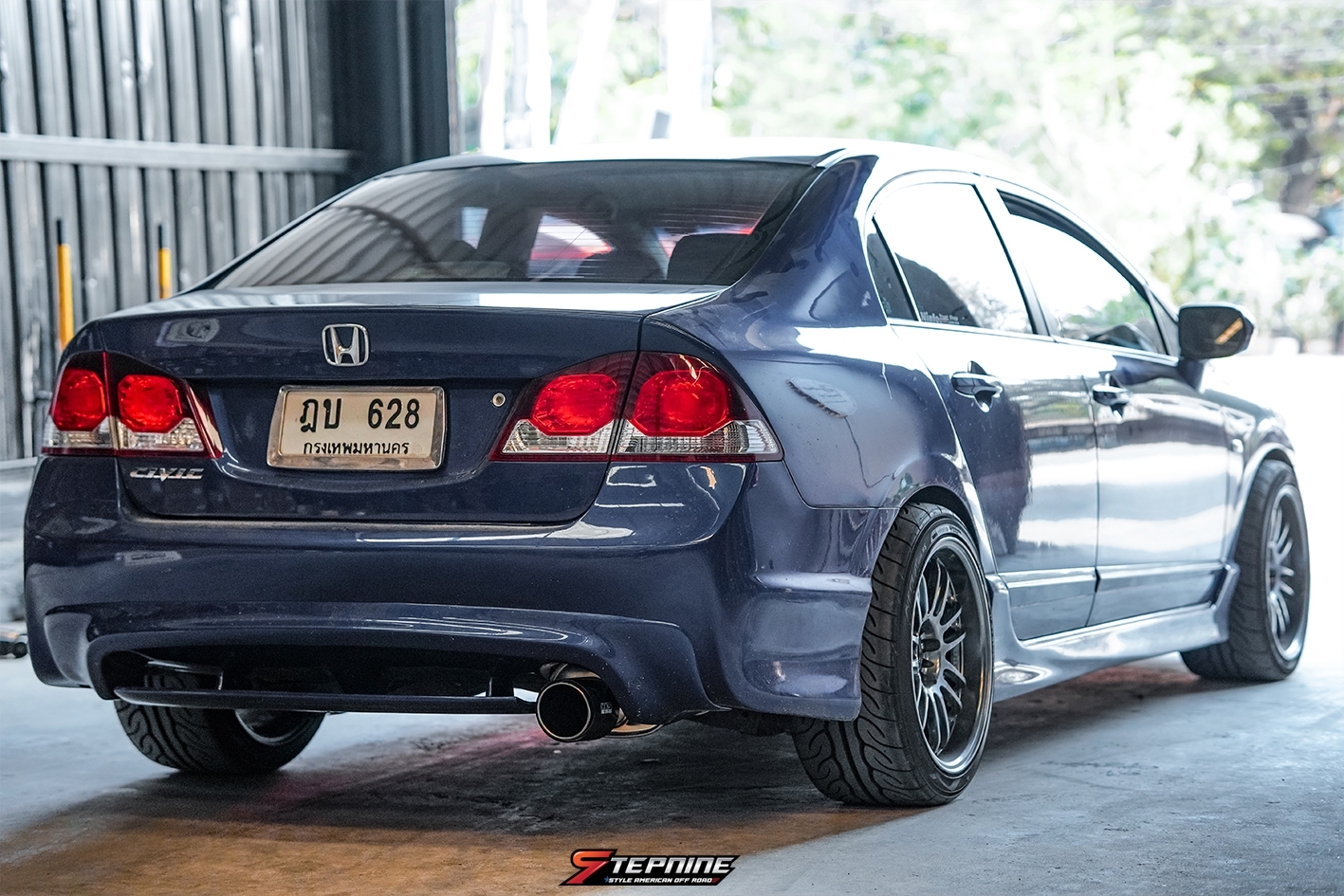 CIVIC FD ท่อ HKS ปลายคาร์บอน