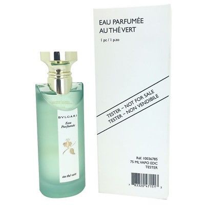 น้ำหอมแท้ BVLGARI EAU PARFUMEE AU THE VERT EAU DE COLOGNE SPRAY 75 ML ของใหม่ กล่องเทสเตอร์ ไม่เคยถูกฉีด