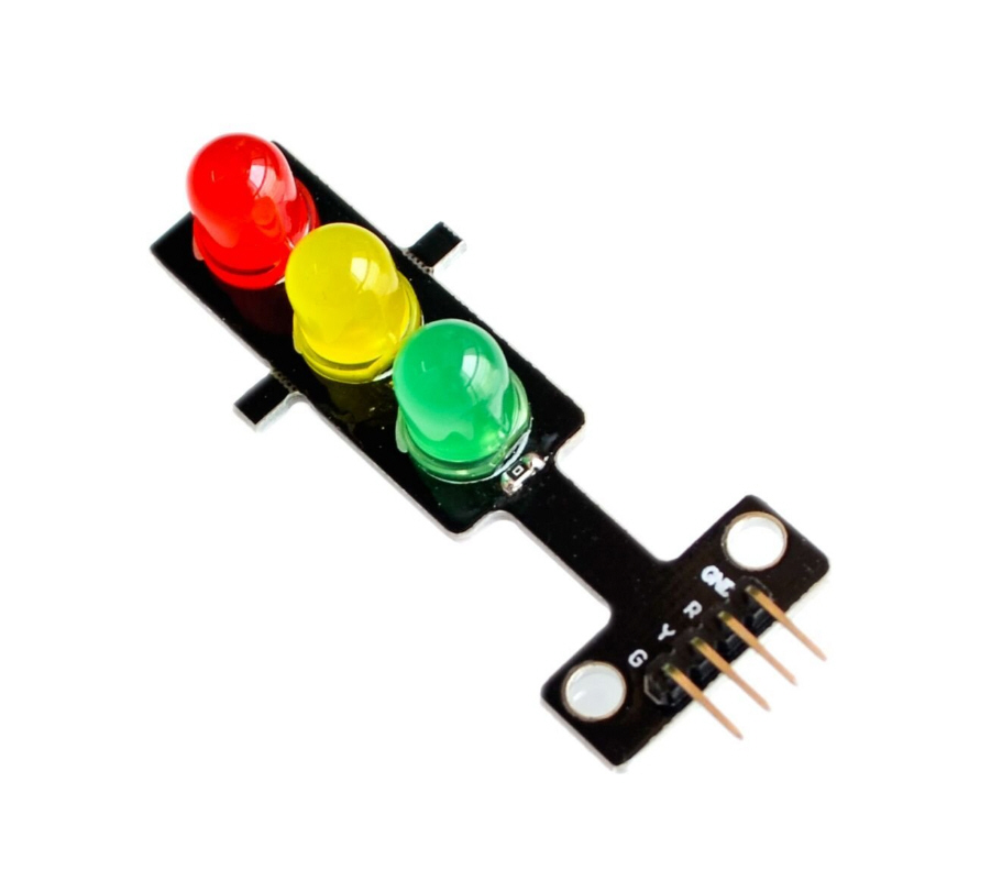 โมดูลLED ขนาด 8 มม. 3 สีแบบไฟจราจร 5V (Traffic Light LED Module for Arduino)