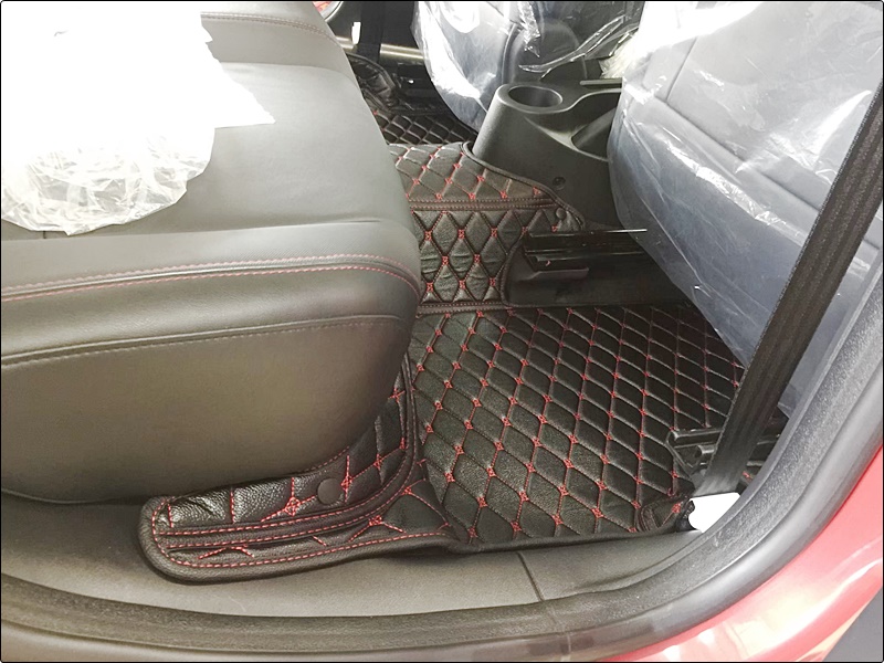 พรมปูพื้นรถยนต์ 6D MG 3 (2015-17) พรมหนัง6D เกรดA เต็มคัน 3ชิ้น