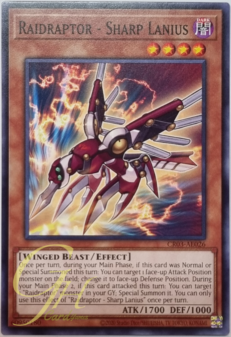 Yugioh [CR03-AE026] Raidraptor - Sharp Lanius (Common)