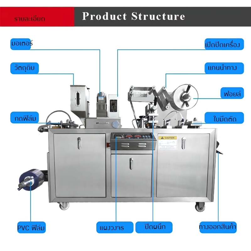 เครื่องซีลซองฟอยล์อลูมิเนียม สำหรับเม็ดยาและแคปซูล DPP