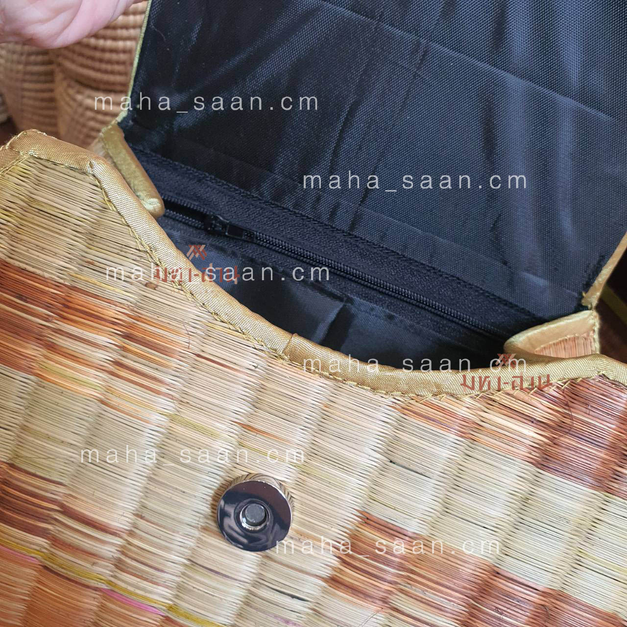 กระเป๋าเสื่อกก หูหวาย คล้องแขนสวยๆ คละแบบ 💖