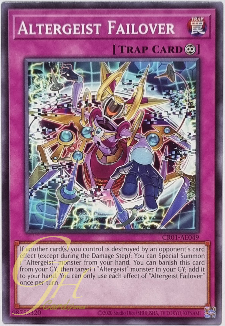 Yugioh [CR01-AE049] Altergeist Failover (Common)
